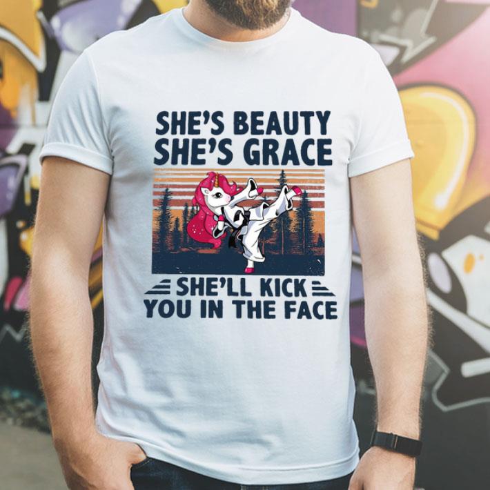 adce40ed vintage unicorn karate she s beauty she s grace she ll kick you in the face shirt 4 - Vintage Unicorn Karate She’s Beauty She’s Grace She’ll Kick You In The Face shirt