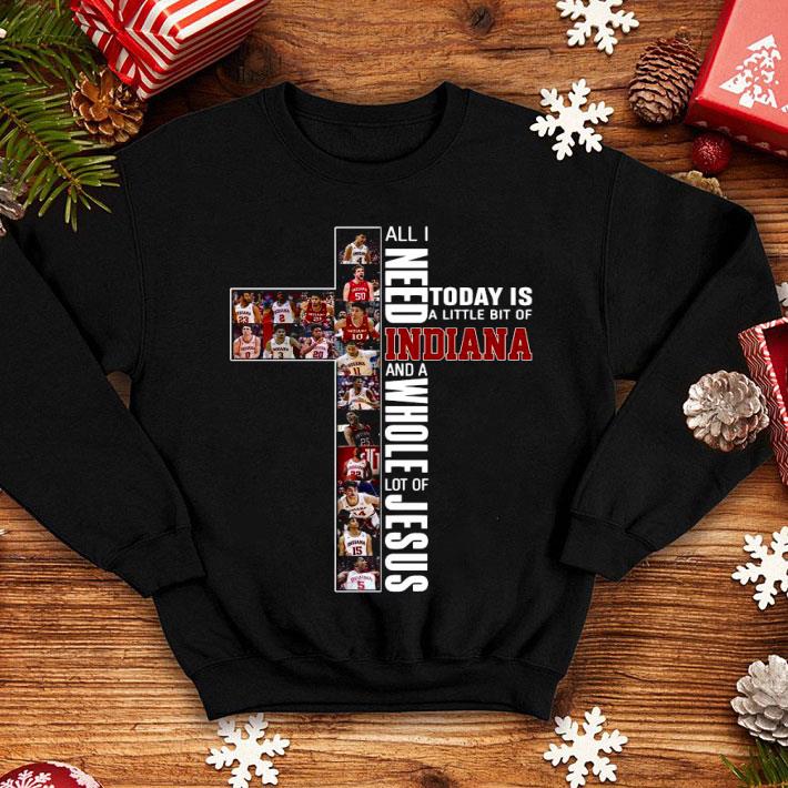 aeba51e9 all i need today is a little bit of indiana and a whole lot of jesus shirt 4 - All I Need Today Is A Little Bit Of Indiana And A Whole Lot Of Jesus Shirt