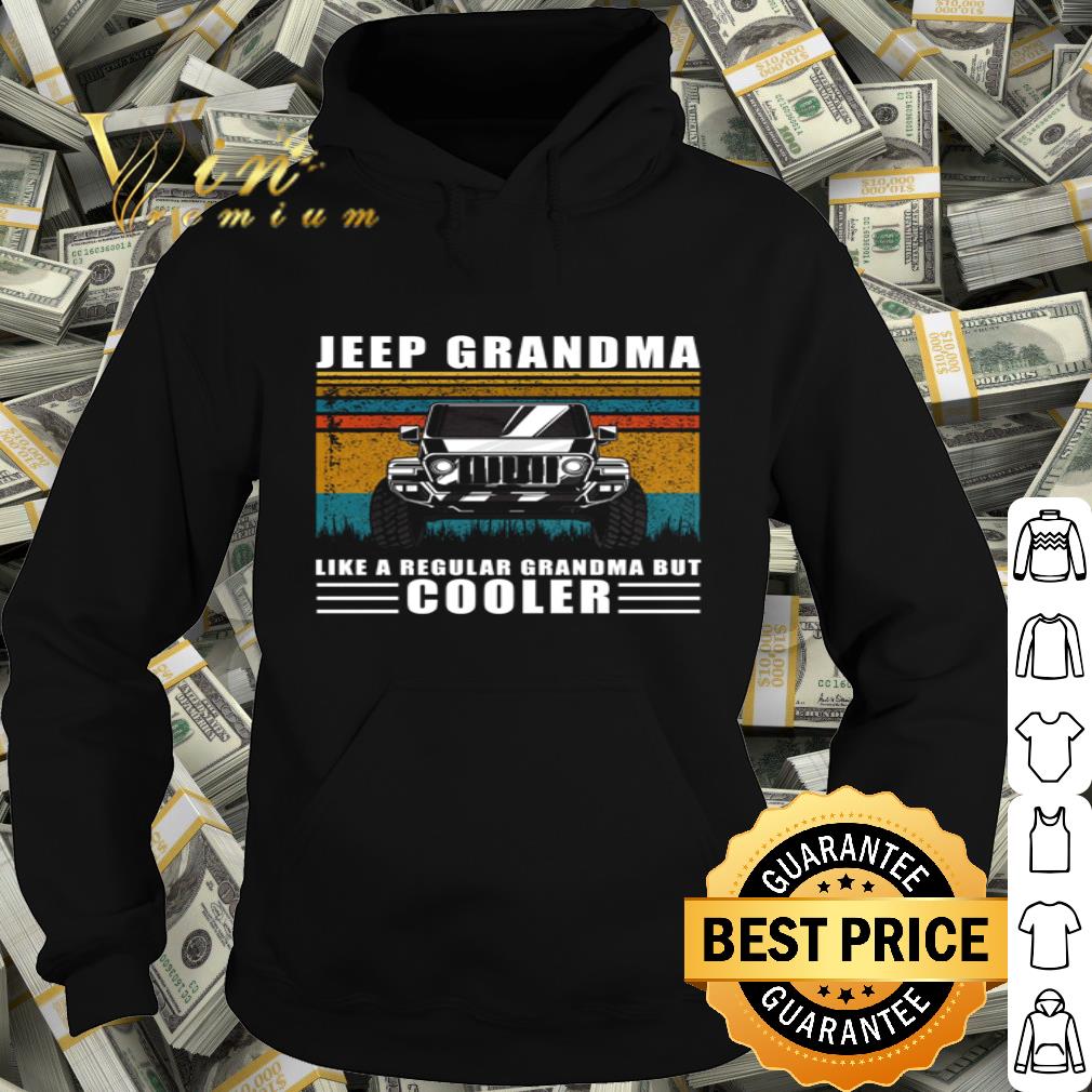 Vintage Jeep Grandma Like A Regular Grandma But Cooler shirt