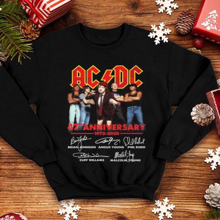 Acdc 47th Anniversary 1973-2020 Signatures shirt 8 Acdc 47th Anniversary 1973-2020 Signatures shirt