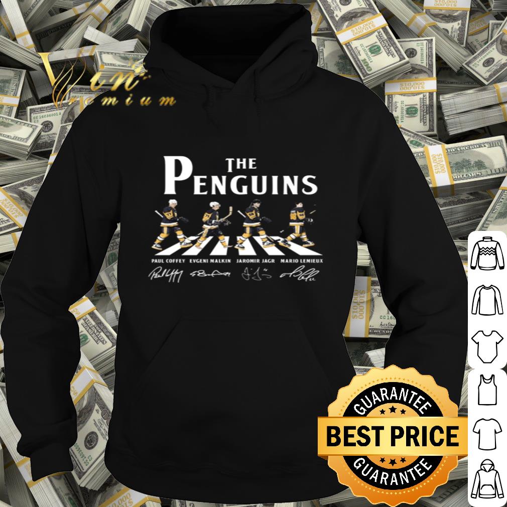 The Pittsburgh Penguins hockey team Abbey Road signatures shirt
