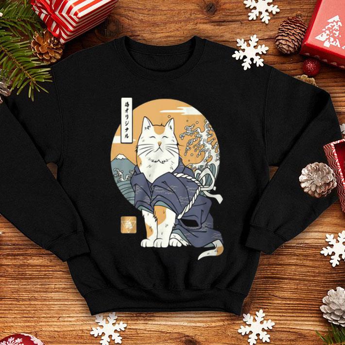Cat Samurai Japanese shirt