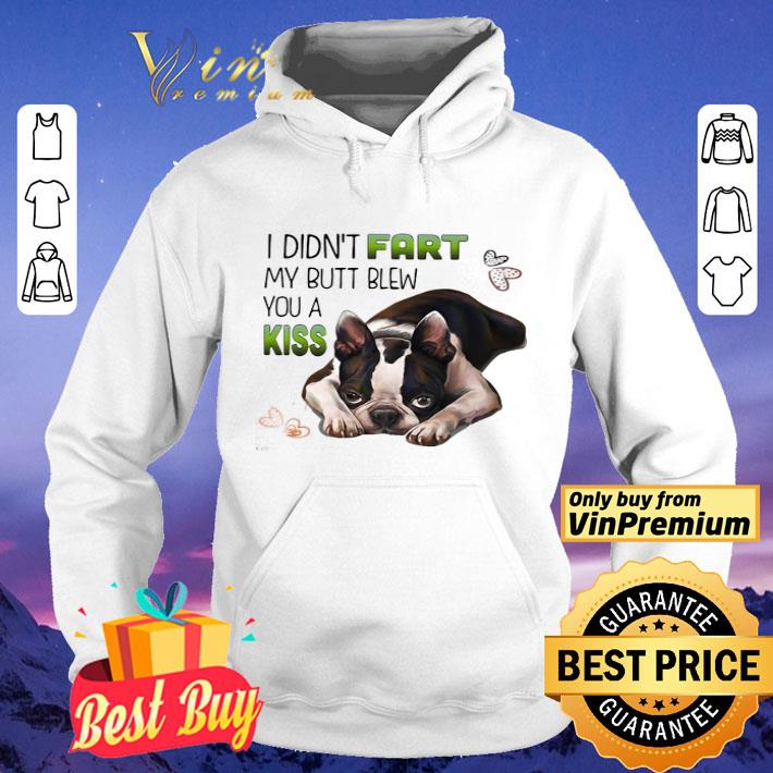 I didnt fart my butt blew you a kiss heart dog shirt