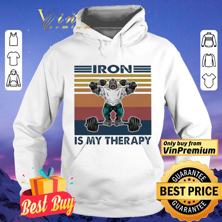 b758c116 bigfoot iron is my therapy vintage shirt 4 - Bigfoot Iron is my therapy vintage shirt