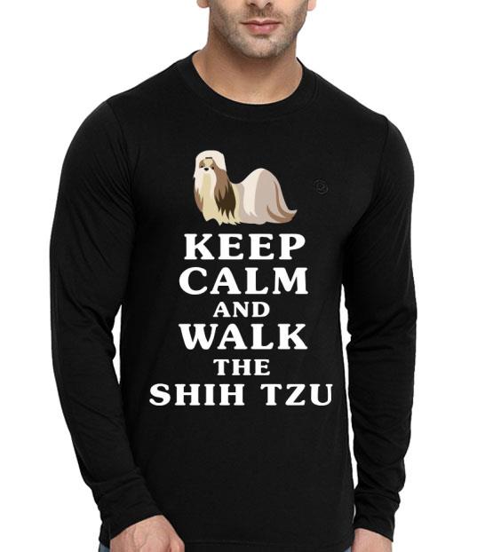 bba3f40a keep calm and walk the shih tzu shirt 4 - Keep Calm And Walk The Shih Tzu Shirt