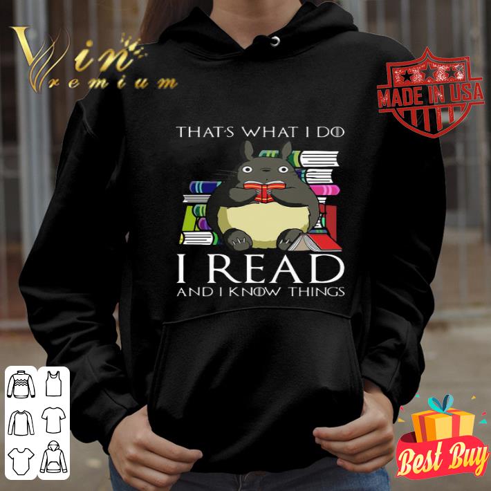 That’s What I Do I Read And I Know Things Book Mouse shirt