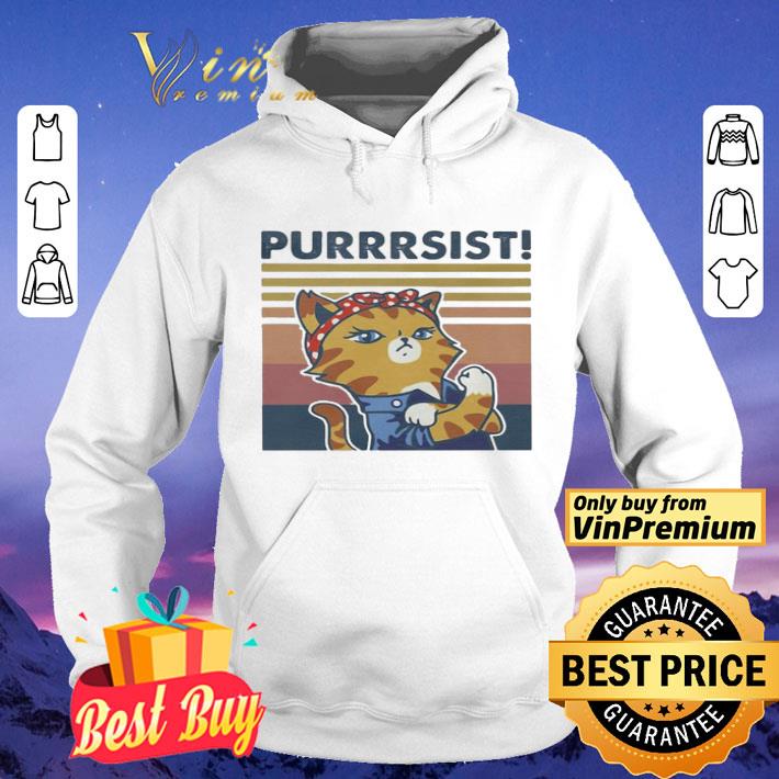 bebfbb87 cat purrrsist vintage retro shirt 4 - Cat purrrsist vintage retro shirt