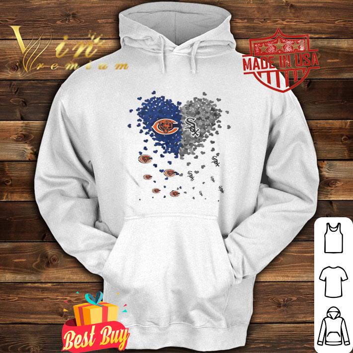 Love Chicago Bears And Chicago White Sox Tiny Shape Hearts shirt