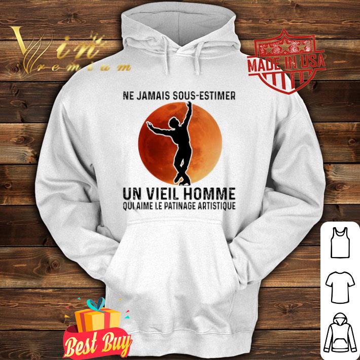 Ne jamais sous estimer un vieil homme qui aime le patinage aristique sunset shirt