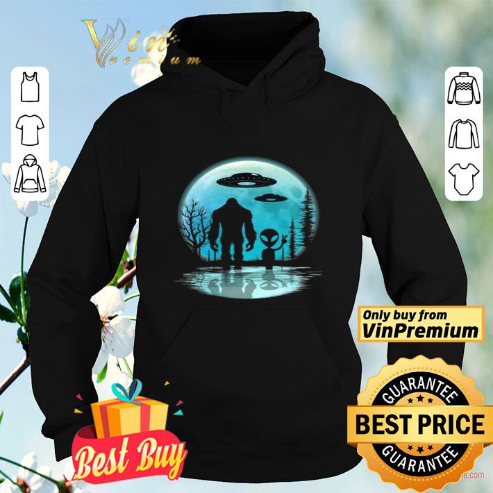 bfeabf0a bigfoot alien ufo blue moon shirt 4 - Bigfoot Alien UFO Blue Moon shirt