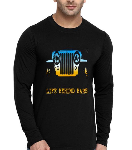 c4bc84db jeep life behind bars shirt 4 - Jeep Life Behind Bars Shirt