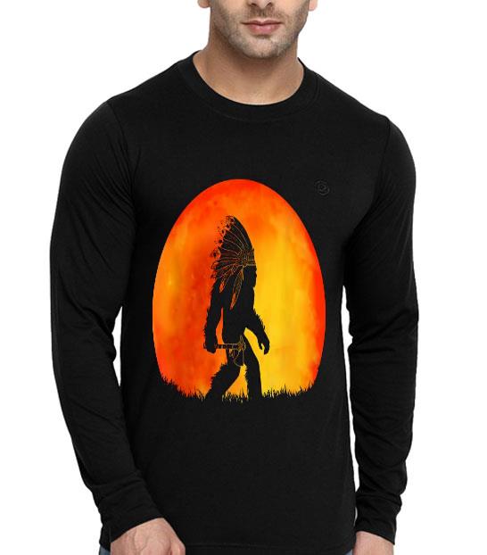 c8d8f09c bigfoot american native moon shirt 4 - Bigfoot American Native Moon Shirt