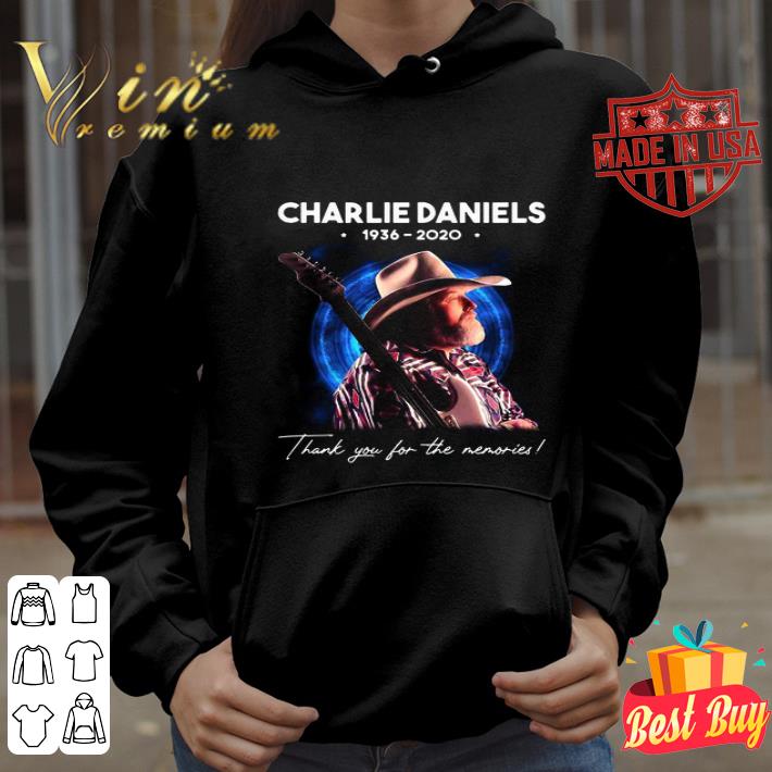 Charlie Daniels 1936 2020 Thank You For The Memories Guitarist shirt