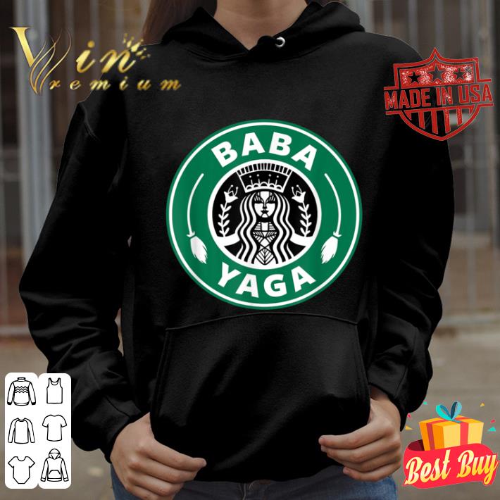 BABA YAGA Coffee Brewing Slavic Witch Halloween Powers Logo shirt caf5c6fc baba yaga coffee brewing slavic witch halloween powers logo shirt 4 - BABA YAGA Coffee Brewing Slavic Witch Halloween Powers Logo shirt