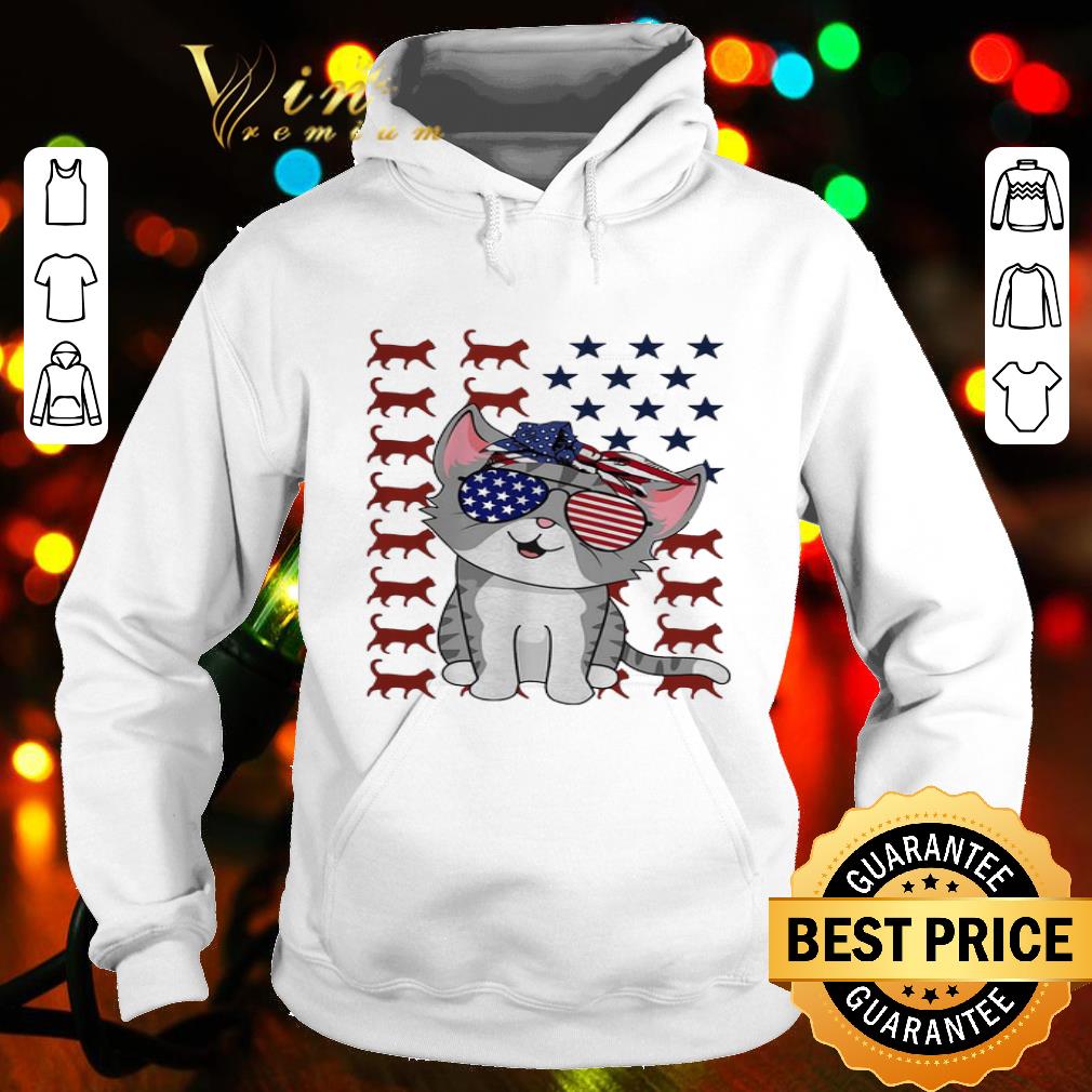 American Flag Cats Sunglasses shirt