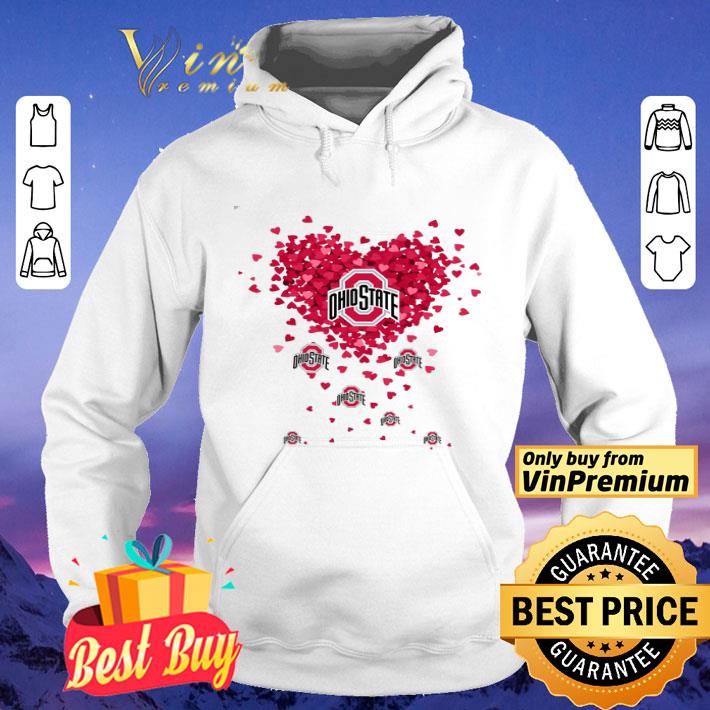 Love Ohio State Logo Bombers Heart Red shirt