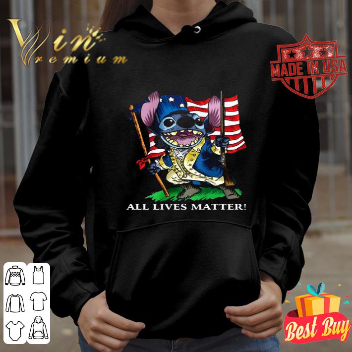 Stitch all lives matter american flag independence day shirt