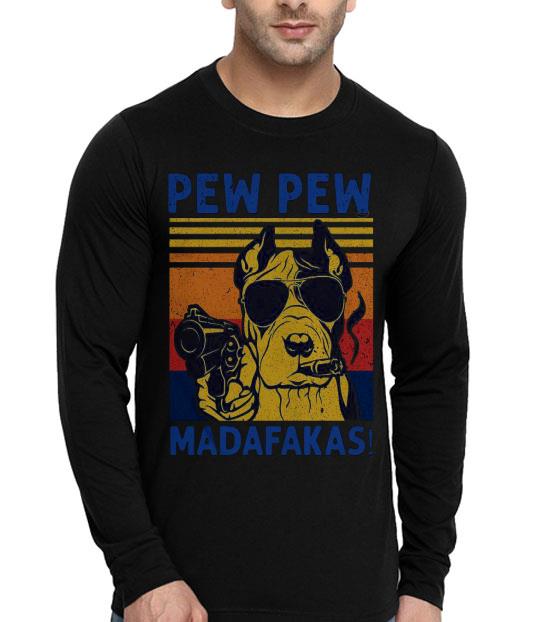 d164e0af pitbull pew pew madafakas vintage shirt 4 - Pitbull Pew Pew Madafakas Vintage Shirt