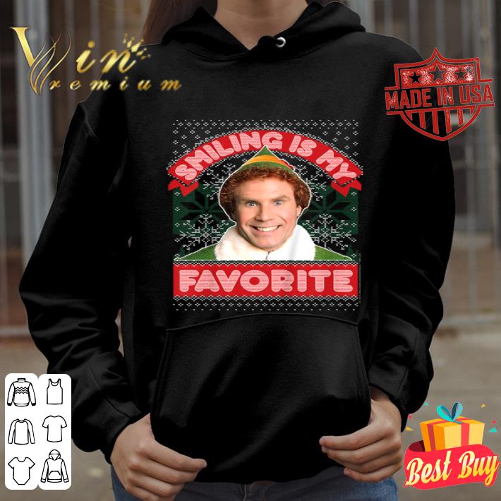d2ab8674 kids elf buddy smiling is my favorite christmas t shirt 4 - Kids Elf Buddy Smiling Is My Favorite Christmas T-Shirt