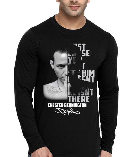 d558ead2 just cause you can t see him doesn t mean he isn t there chester bennington signature shirt 4 - Just Cause You Can’t See Him Doesn’t Mean He Isn’t There Chester Bennington Signature Shirt