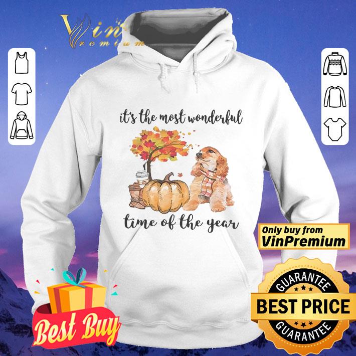 Fall Pumpkin It’s The Most Wonderful Time Of The Year Cocker Spaniel shirt