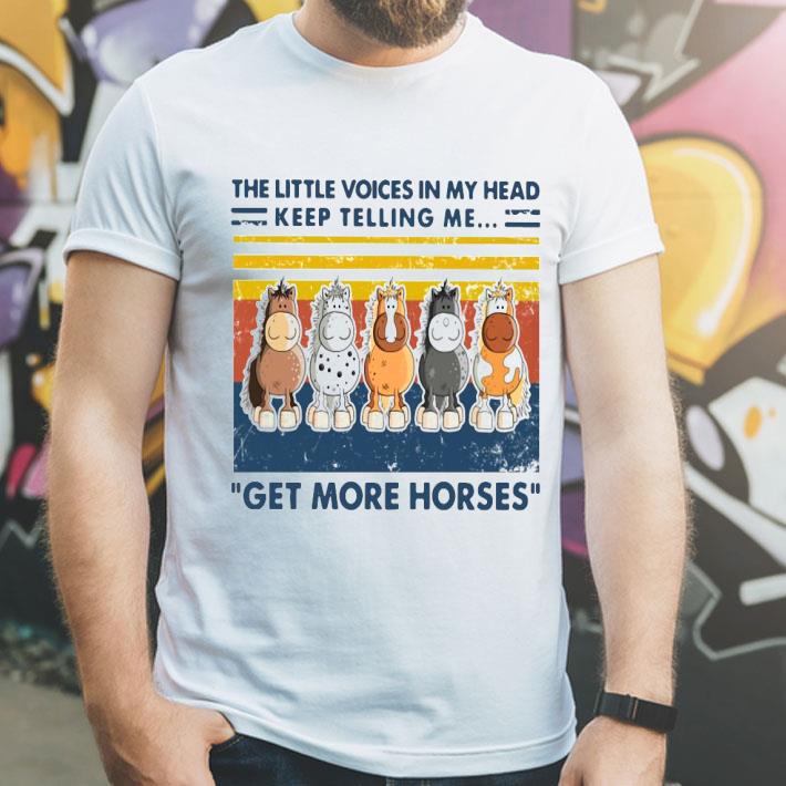d772c8d6 the little voice in my head keep telling me get more horses vintage shirt 4 - The Little Voice In My Head Keep Telling Me Get More Horses Vintage Shirt