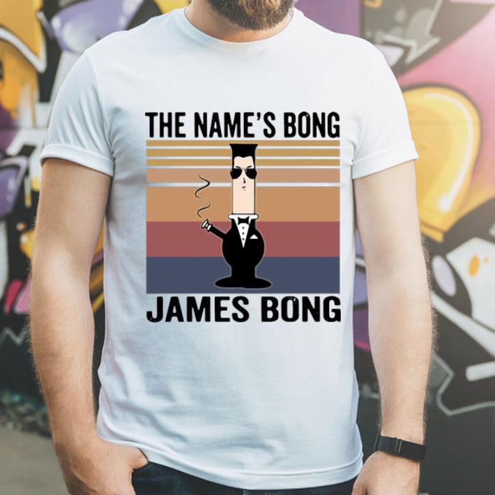 Vintage The Name’s Bong James Bong shirt 1 Vintage The Name’s Bong James Bong shirt
