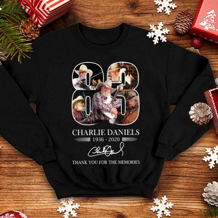 83 Charlie Daniels 1936 2020 Thank You For The Memories Signature shirt 1 83 Charlie Daniels 1936 2020 Thank You For The Memories Signature shirt