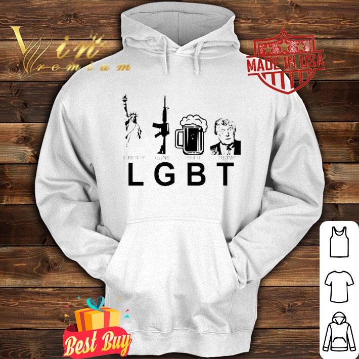 Liberty Guns Beer Glass Donald Trump Version LGBT shirt