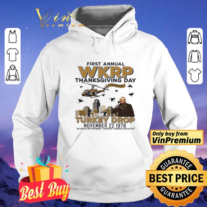 First Annual Wkrp Thanksgiving Day Turkey Drop November 22 1978 shirt