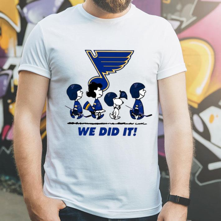 Peanuts St. Louis Blues We Did It shirt