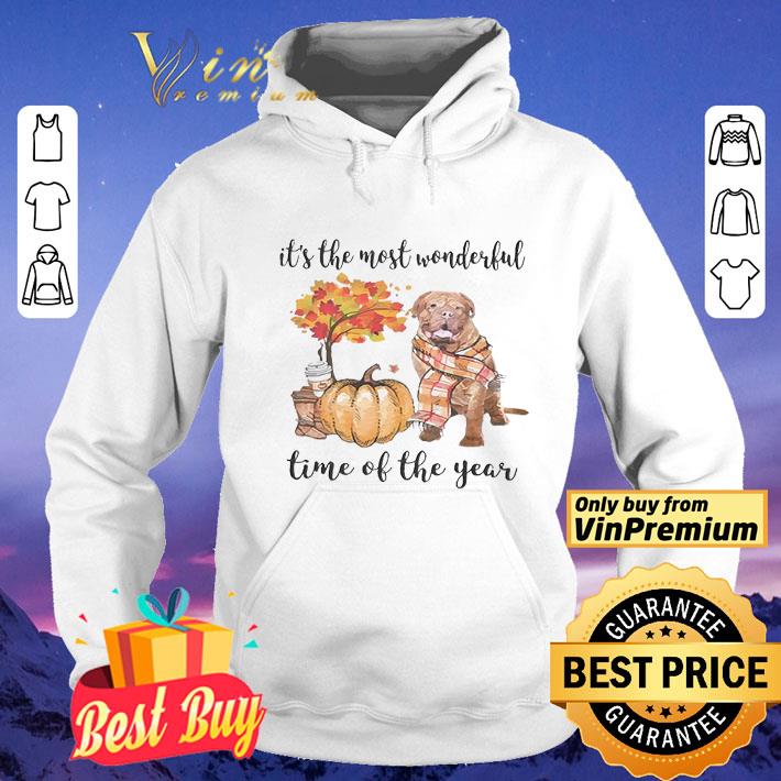 Fall Pumpkin It’s The Most Wonderful Time Of The Year Dogue de Bordeaux shirt