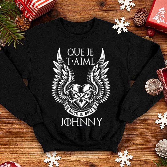 Que Je T’aime Rock And Roll Johnny shirt 12 Que Je T’aime Rock And Roll Johnny shirt