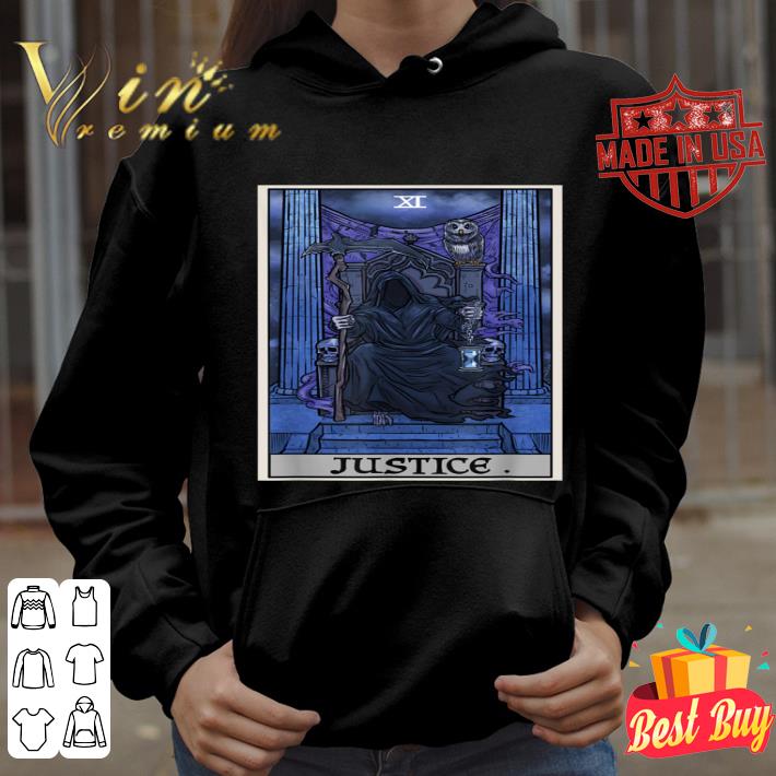 Justice Tarot Card Grim Reaper Halloween Gothic Witch Gift shirt e283f3ae justice tarot card grim reaper halloween gothic witch gift shirt 4 - Justice Tarot Card Grim Reaper Halloween Gothic Witch Gift shirt