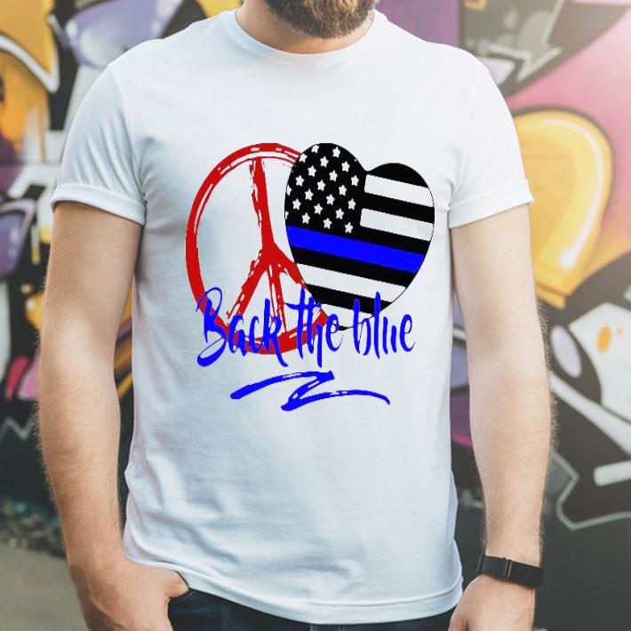 e43c760d back the blue america love heart independence day shirt 4 - Back The Blue America Love Heart Independence Day Shirt