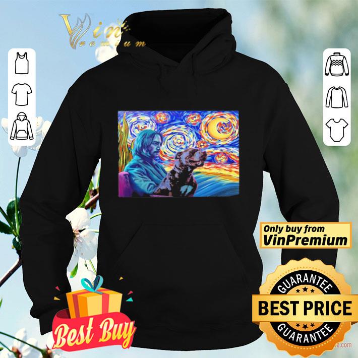 e737bcaa john wick and dog starry night shirt 4 - John wick and dog starry night shirt