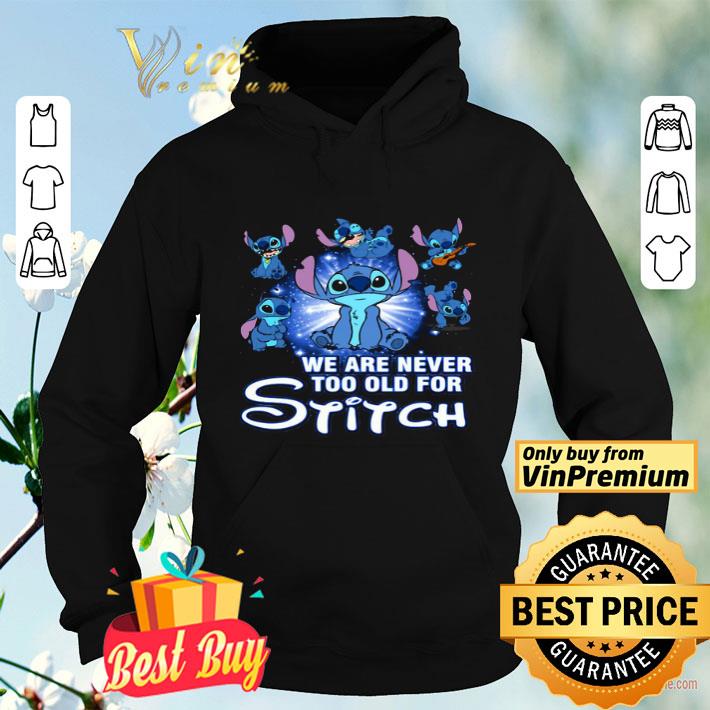 We Are Never Too Old For Stitch Guitar shirt