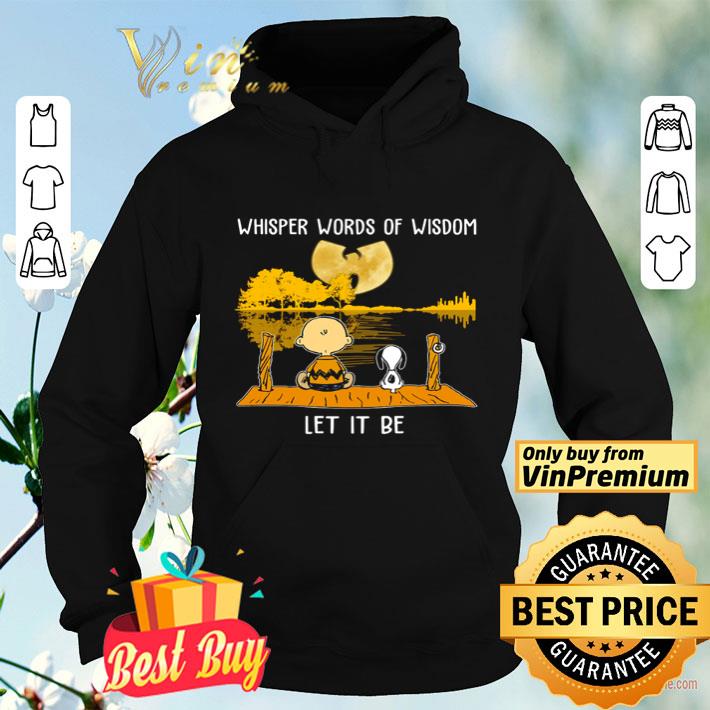 eb4e0034 snoopy and charlie brown whisper words of wisdom shirt 4 - Snoopy and Charlie Brown whisper words of wisdom shirt