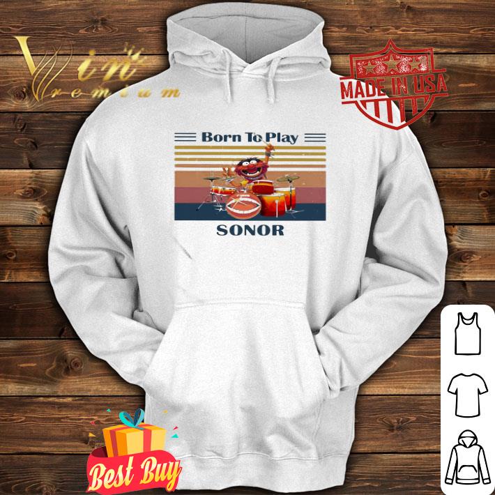 Vintage Muppet Drummer Born To Play Sonor shirt