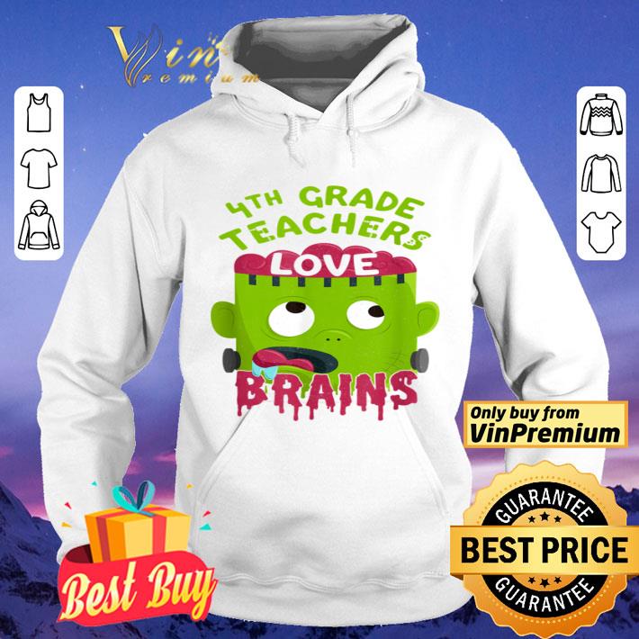 4th Grade Teachers Love Brains Halloween Teacher shirt