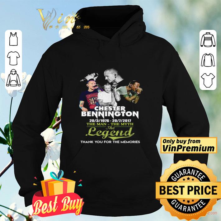 Chester bennington 1976-2017 the man the myth the legend thank you for the memorier shirt