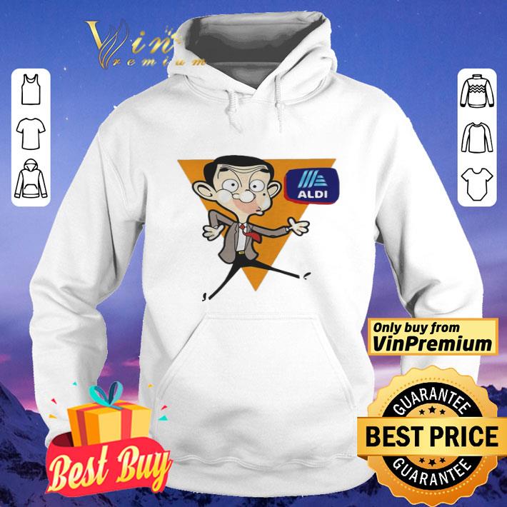 ef82c3e6 mr bean cartoon aldi logo shirt 4 - Mr Bean cartoon aldi logo shirt