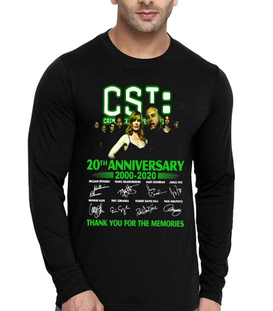 f09643b1 csi crime science technology 20th anniversary 2000 2020 thank you for the memories signatures shirt 4 - Csi Crime Science Technology 20th Anniversary 2000 2020 Thank You For The Memories Signatures Shirt