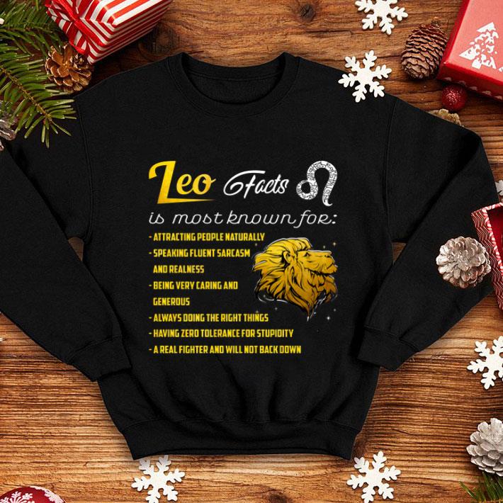 Leo Facts Is Most Known For Attracting People Naturally Speaking shirt