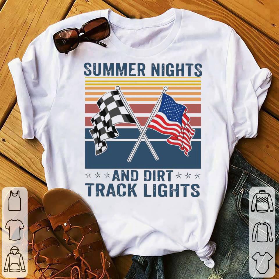 Summer Nights And Dirt Track Lights Vintage Shirt