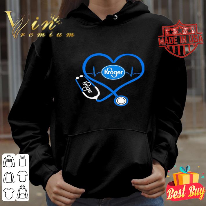 Kroger Nurse Stethoscope Love Heartbeat shirt