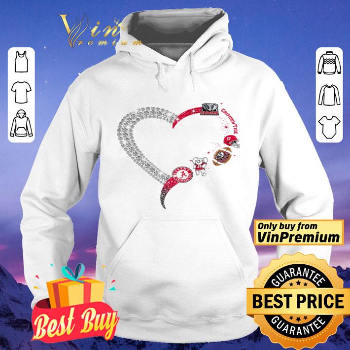 Diamond heart Alabama Crimson Tide shirt f3f84504 diamond heart alabama crimson tide shirt 4 - Diamond heart Alabama Crimson Tide shirt