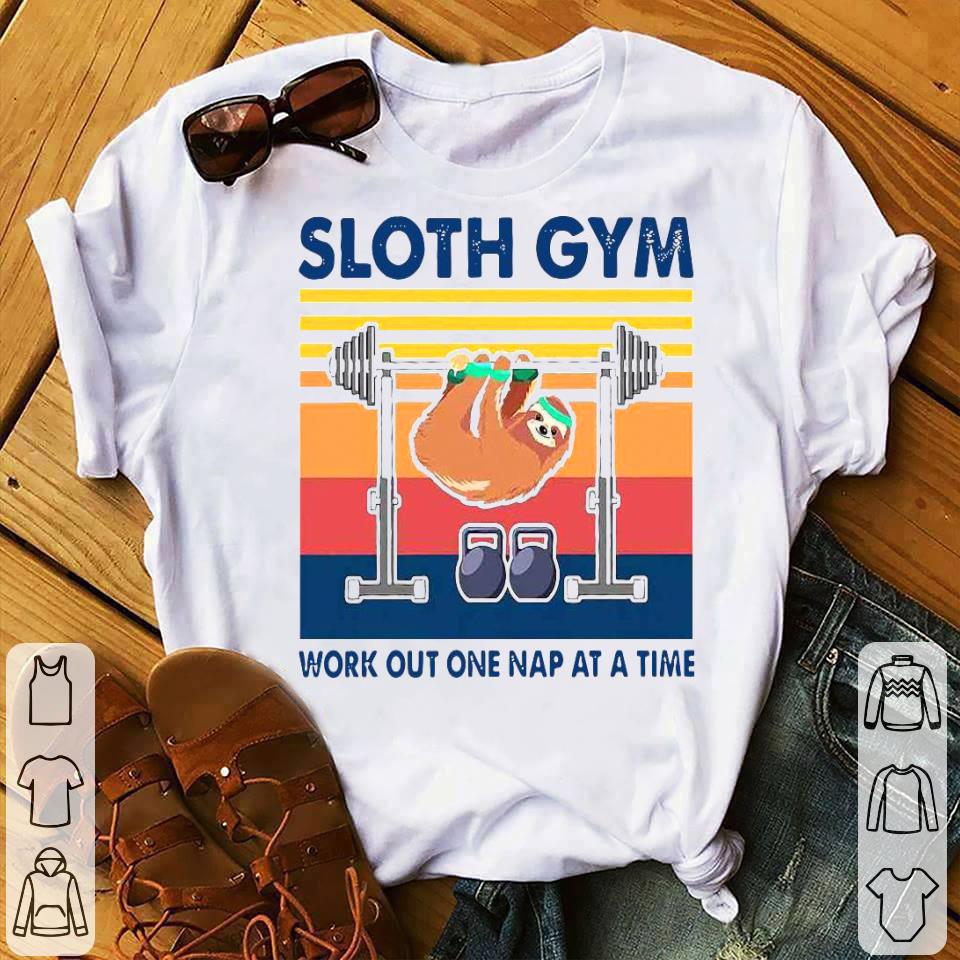 Sloth Gym Work Out One Nap At A Time Vintage Shirt f5ef774f sloth gym work out one nap at a time vintage shirt 4 - Sloth Gym Work Out One Nap At A Time Vintage Shirt