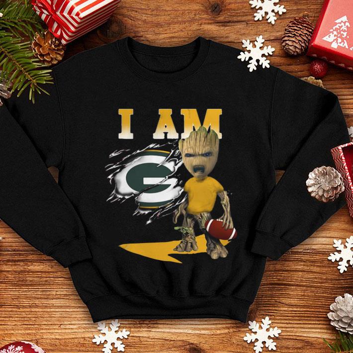 f70526fc baby groot i am green bay packers shirt 4 - Baby Groot I Am Green Bay Packers shirt