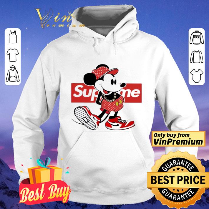 f7d0b5fa mickey mouse supreme red shirt 4 - Mickey Mouse supreme red shirt